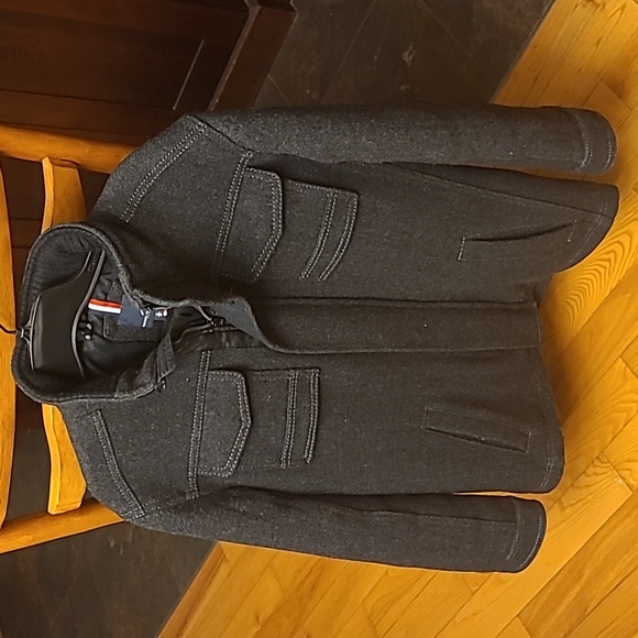 Grey Wool dress coat by Daniel Hechter, size Small - Picture 3 of 4